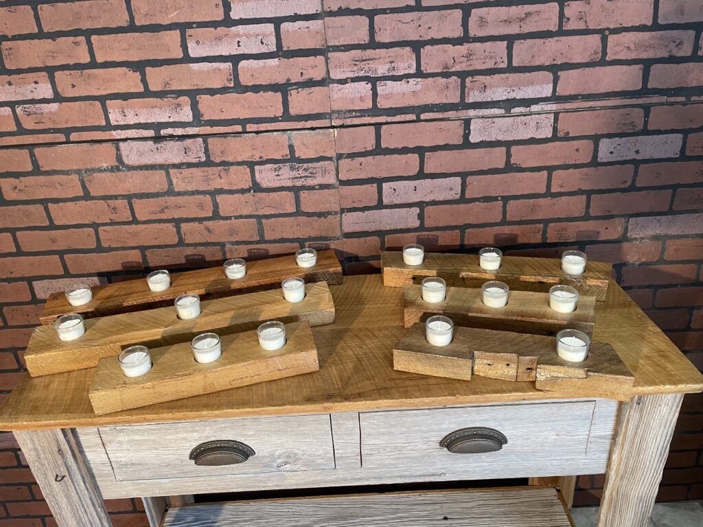 Candle Votive Holders from Reclaimed Lumber